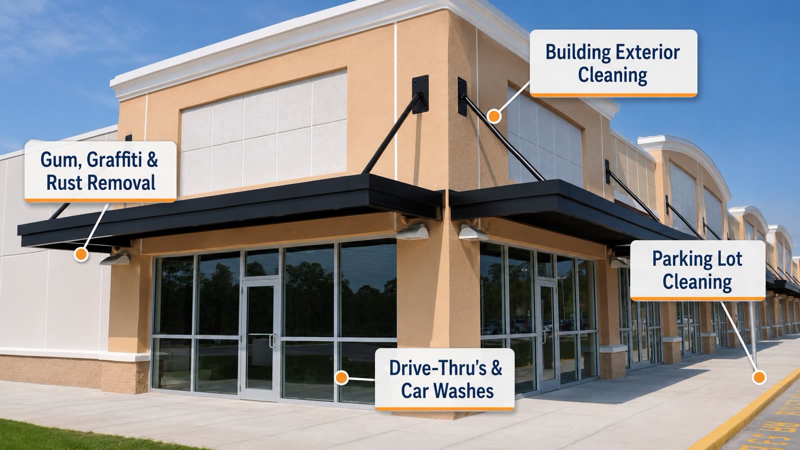 Commercial pressure washing in Destin, FL